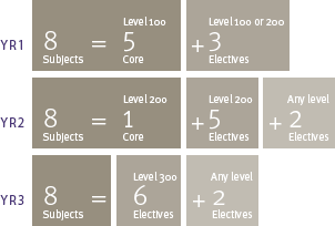 Course Structure Diagram Bachelor of Business