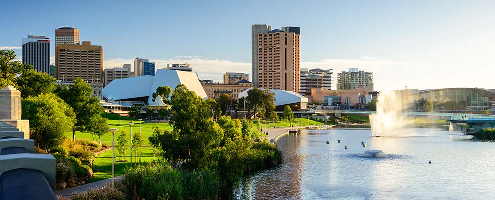 Adelaide city skyline