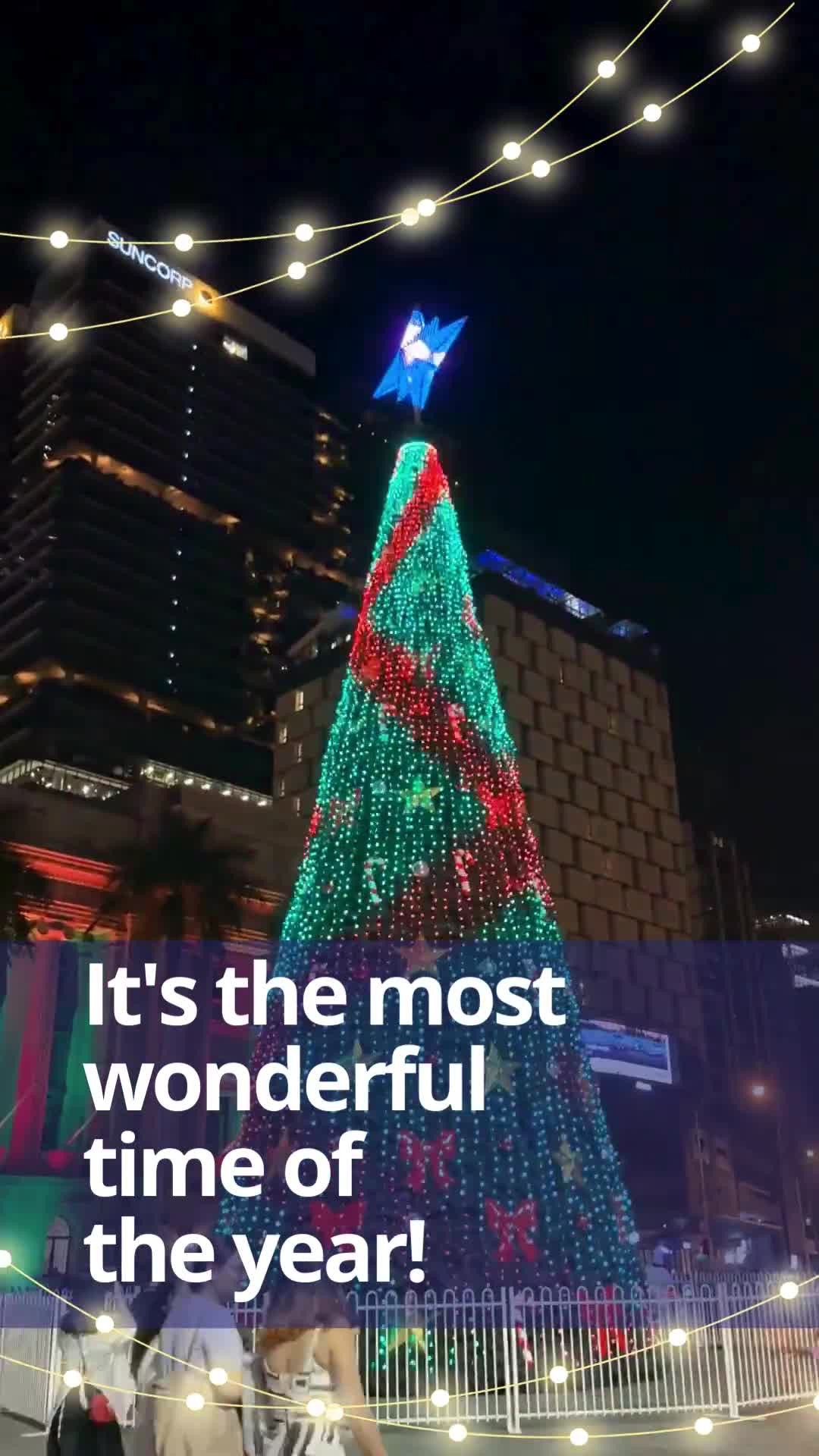 Embracing the festive cheer as the Christmas trees light up, it's truly the most wonderful time of the year! Our KBS Brisbane students enjoyed the magical Christmas vibe at King George Square. 🎄✨ #HappyHolidays  #KBSBrisbane #studyKBS